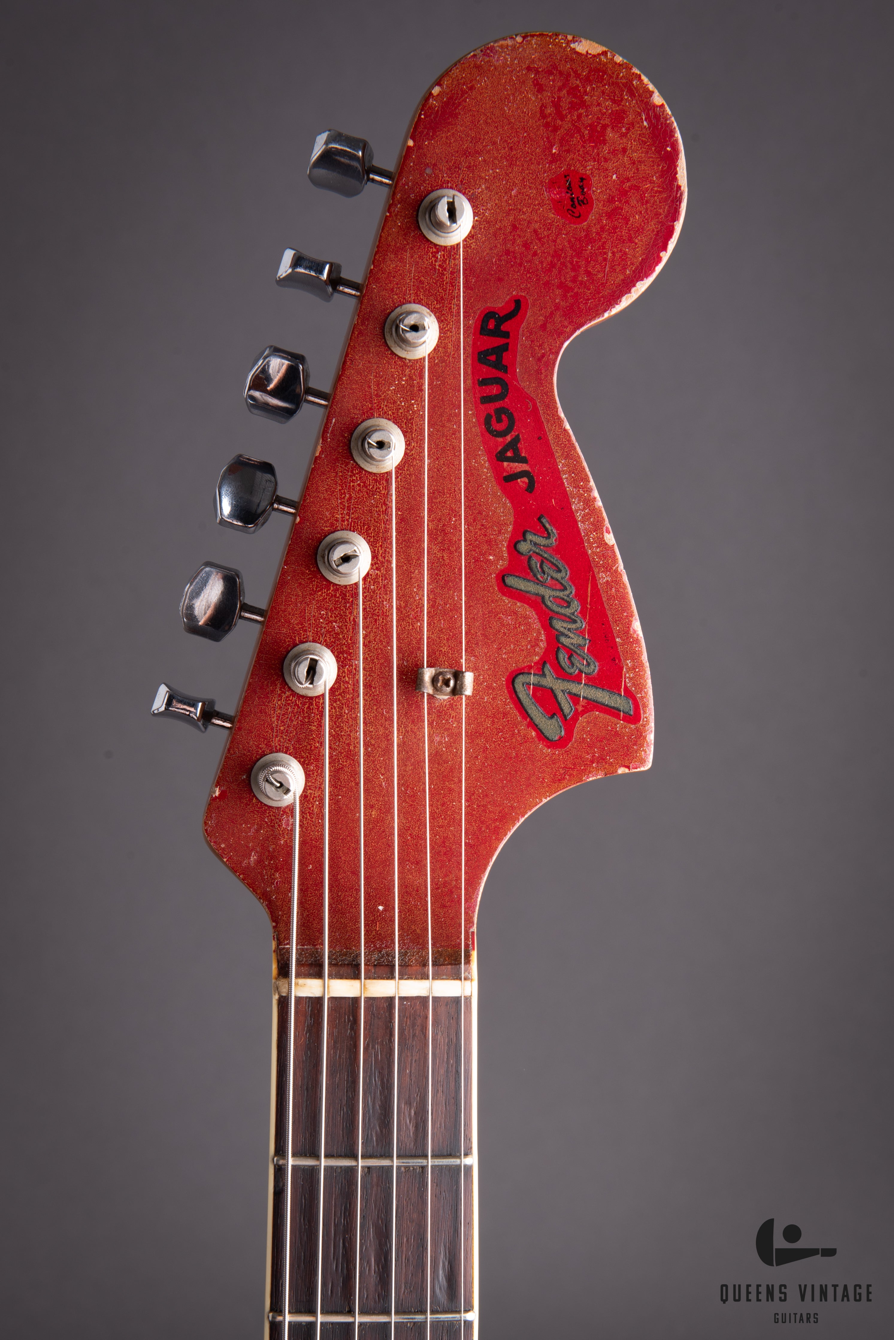 1966 Fender Jaguar Candy Apple Red Electric Guitar