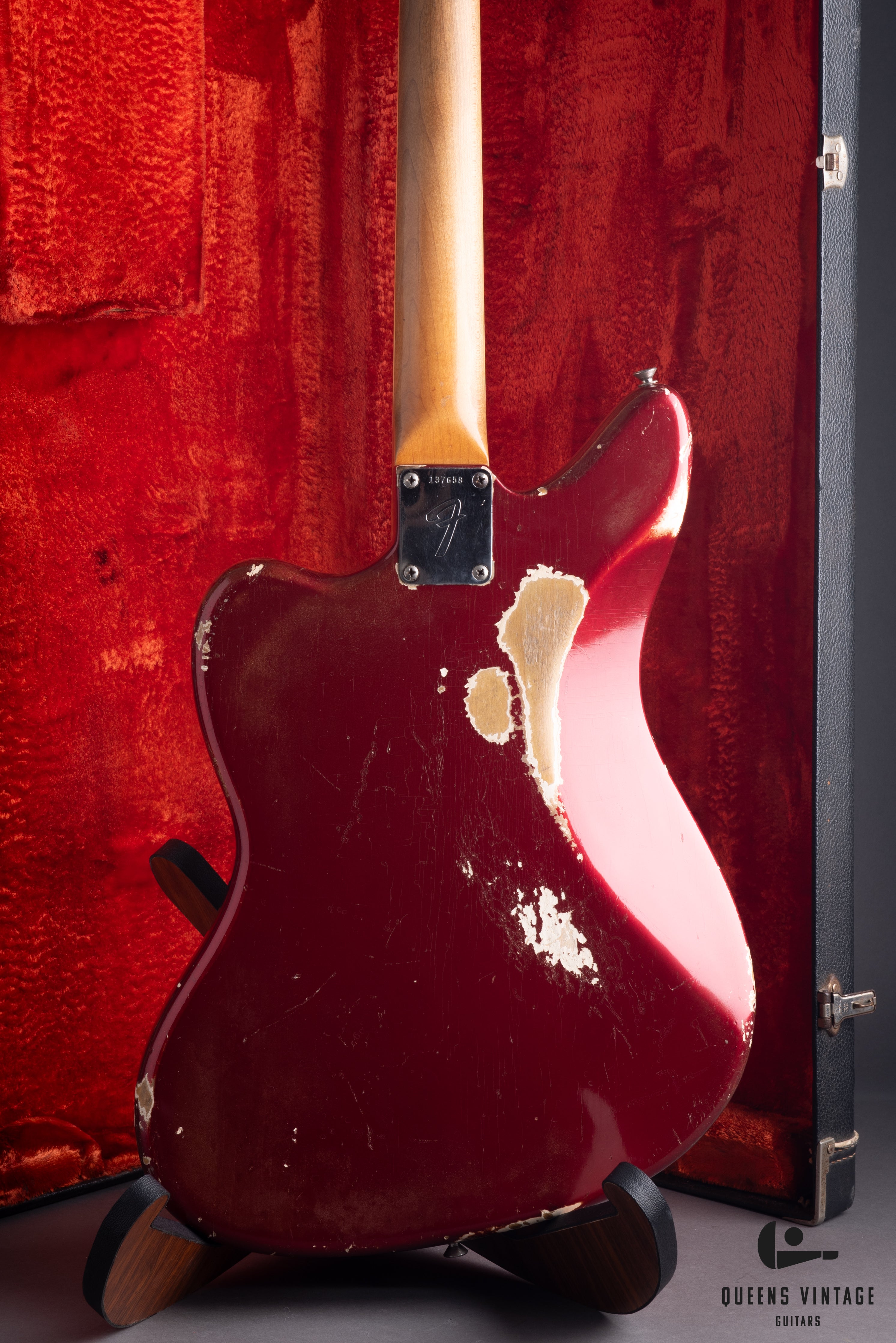 1966 Fender Jaguar Candy Apple Red Electric Guitar